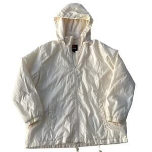 Vintage Totes Fleece Lined Windbreaker Jacket XL Cream‎ Unisex Casual